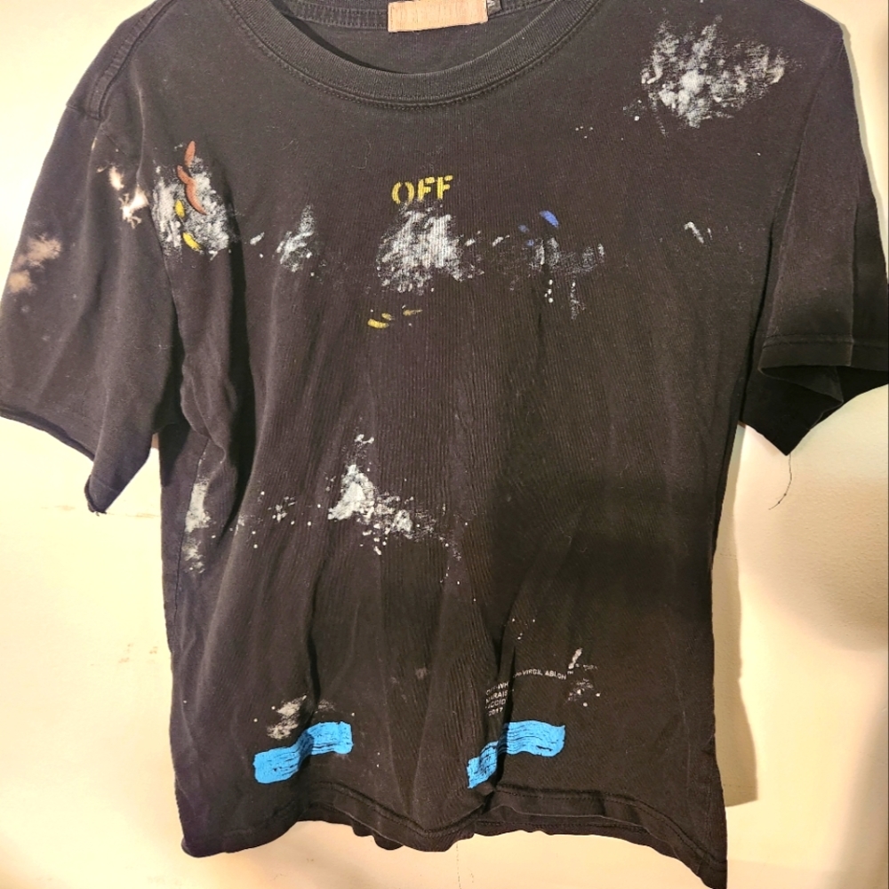 OffWhite mens shirt Virgil Abloh "Accident" size medium